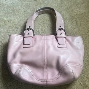 Light pink vintage Coach Soho Satchel